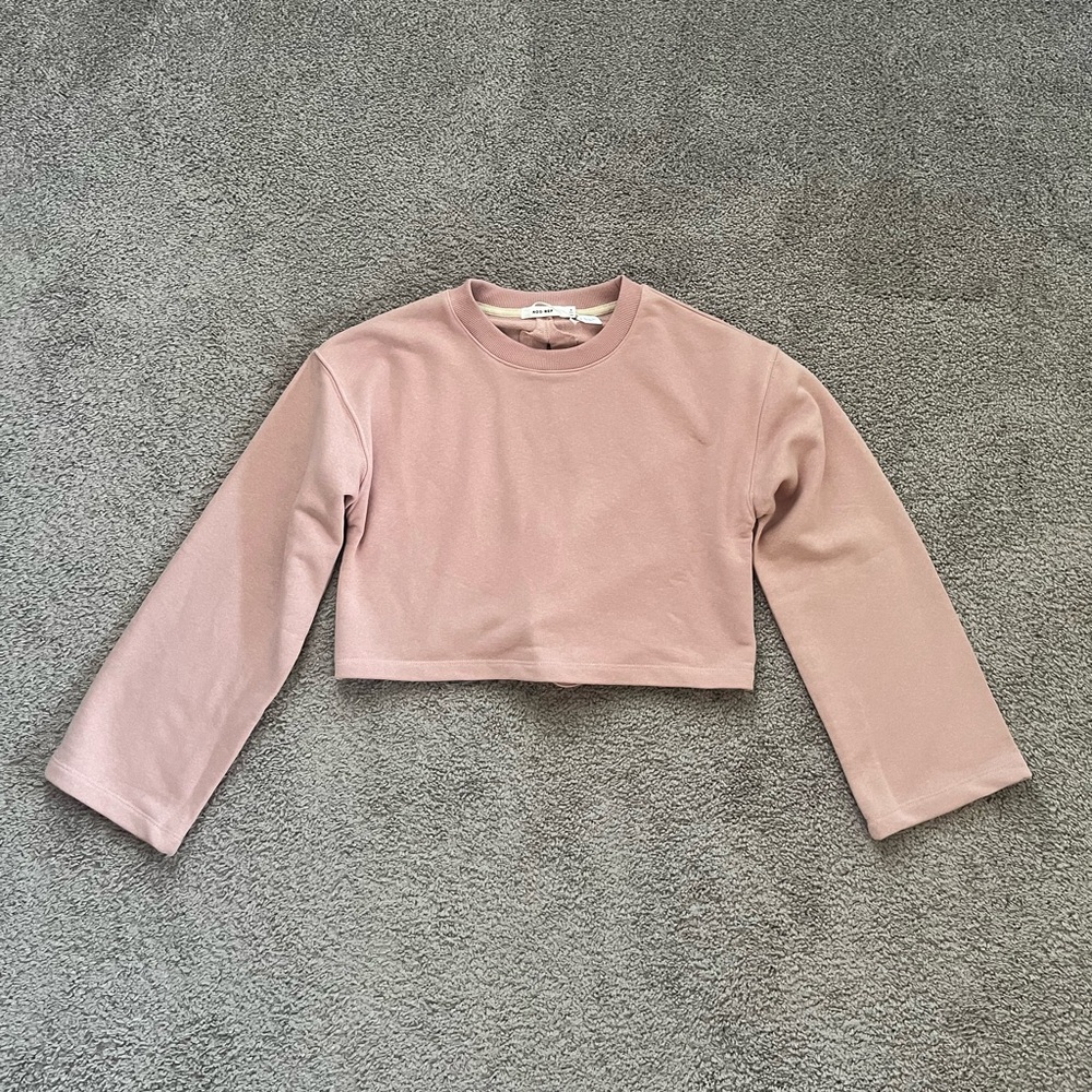 NWT MOD REF Cotton Cropped Sweatshirt